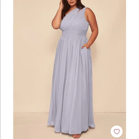 bride with champagne bridesmaid dresses Champagne Chiffon Slit Flutter Sleeves V-neck Floor Length Bridesmaid Dress main image 1